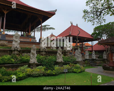 L'intérieur du Palais d'Ubud, Gianyar, Bali, Indonésie Banque D'Images