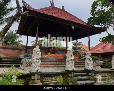 L'intérieur du Palais d'Ubud, Gianyar, Bali, Indonésie Banque D'Images