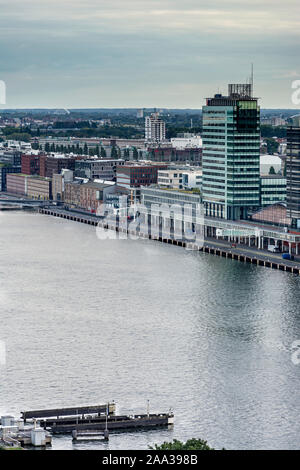 Möven Pick Hotel Amsterdam City Centre, aerial photo Banque D'Images