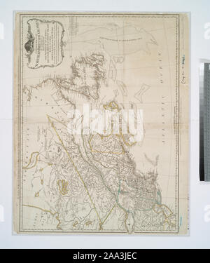 Comme la loi. L'auteur de l'armée américaine atlas de poche [1776], la plaque IV. Comprend note. National Endowment for the Humanities pour accorder l'accès à des cartes de la région du littoral atlantique. Premier méridien : Londres. Relief illustré de représentations imagées. Citation/Référence : Phillips. Cartes d'Amérique, p. 586 ; une carte générale des colonies britanniques en Amérique du nord : qui comprend la province de Québec, le gouvernement de Terre-Neuve, de la Nouvelle-Écosse, de la Nouvelle-Angleterre et de New York Banque D'Images