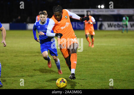 Tahjae Hendon Fc saison 2019/2020 Anderson UK. Tahjae Anderson jouer à Swindon Supermarine football club de Hendon FC Banque D'Images
