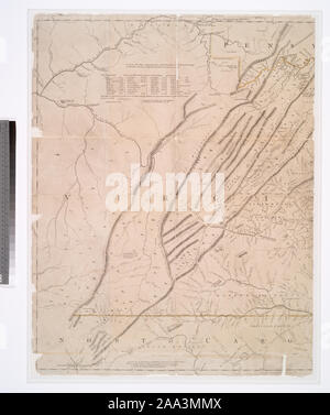 À la Très Honorable George Dunk, comte d'Halifax, premier Seigneur Commissaire, et pour le reste de la très honorable et honorables commissaires, pour le commerce et les plantations. Cette carte n'est plus inscrit humblement à leurs Seigneuries. La plupart de leurs Seigneuries obéissant et humble servt plus dévoué. Thos. Jefferys. Décrit dans : Fry & Jefferson site de Virginie et de Maryland : de 1650 à 1754 et 1794 de l'impressions. 1966. p. [21] comprend les distances par J. Dalrymple et malade. Lawrence H. Collection d'abattage ; 64. National Endowment for the Humanities Grant pour l'accès aux premières cartes du Moyen Atl Banque D'Images