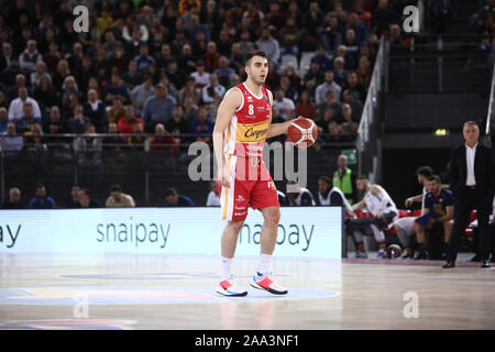 Pour le 9ème jeu de basket-ball italien de Série A1, au PalaEur Virtus Roma beat Carpegna Prosciutto Pesaro 92-83 (photo de Paolo Pizzi/Pacific Press) Banque D'Images