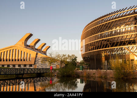 Matin d'automne au Jubilee Campus de l'Université de Nottingham, Nottinghamshire England UK Banque D'Images