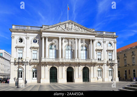 Hôtel de ville de Lisbonne, Camara Municipal de Lisboa à Praca Do Municipio, Lisbonne, Portugal. Banque D'Images