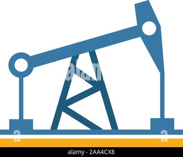 L'icône de pompe à huile. Élément plat simple à partir de la puissance et de l'énergie collection. La pompe à huile de l'icône de création de modèles, et les applications logicielles Illustration de Vecteur