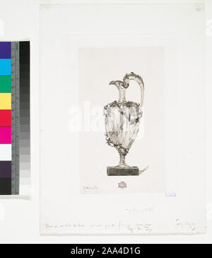 S.P. Avery Collection. Titre conçu par cataloger. L'admission est accordée par l'application à l'Office de Tourisme de collections spéciales. B22 est datée de la plaque ; B23 est datée au crayon par l'artiste. Gobelet Cristal décoratif et bécher par Froment-Meurice ; bronze vase par Christofle ; navire faïence émail ; panneau représentant l'Adoration des Mages par Jean Penicaud II. B21 (et peut-être d'autres articles) ont été inclus dans l'Exposition Universelle de Paris de 1878. Tous les cinq ont été publiés dans la Gazette des beaux-arts. Fait partie de Samuel Putnam Avery Collection. Don de Samuel Putnam Avery, 1900. Vertige Banque D'Images