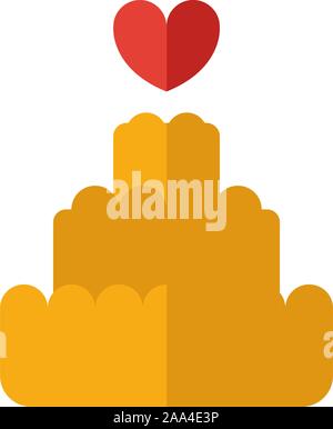 L'icône de gâteau. Élément Plat simple de collecte de miel. Icône gâteau créatif pour les modèles, les logiciels et les applications Illustration de Vecteur