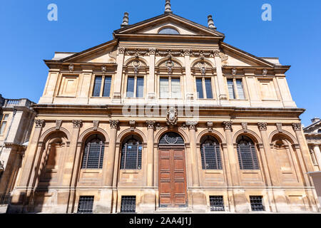 Le Sheldonian Theatre façade, Oxford, Oxfordshire, England, UK Banque D'Images