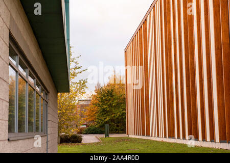 Matin d'automne au Sutton Bonington Campus de l'Université de Nottingham, Loughborough Leicestershire Angleterre UK Banque D'Images