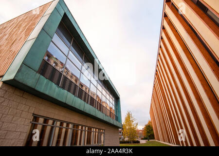 Matin d'automne au Sutton Bonington Campus de l'Université de Nottingham, Loughborough Leicestershire Angleterre UK Banque D'Images