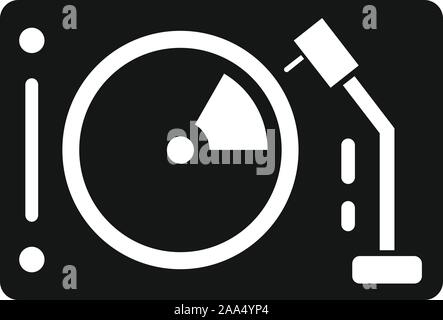 Vinyle DJ console. Simple illustration de dj console vinyle icône vecteur pour la conception web isolé sur fond blanc Illustration de Vecteur