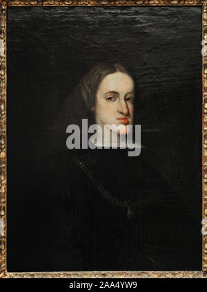 Charles II (1661-1700) a appelé l'ensorcelé. Roi d'Espagne. Portrait anonyme, 1676-1700. Musée d'histoire. Madrid. L'Espagne. Banque D'Images