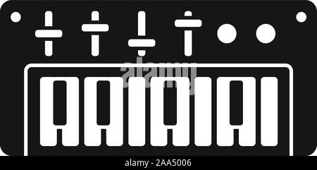 Icône piano dj. Simple illustration de l'icône vecteur piano dj pour la conception web isolé sur fond blanc Illustration de Vecteur