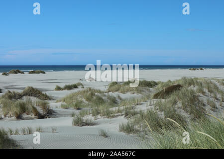 Dunes de sable de plage Farewell Spit en Nouvelle Zélande Banque D'Images