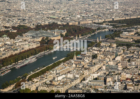 Vue sur PARIS DE LA TOUR EIFFEL Banque D'Images