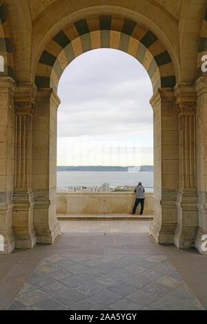 MARSEILLE, FRANCE -15 nov 2019- vue de l'intérieur de la Basilique Notre-Dame de la garde, une église historique de Marseille, France. Banque D'Images