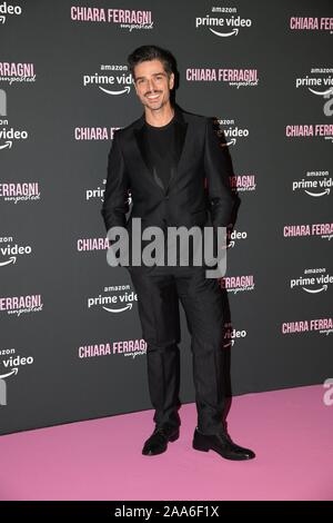 Rome, Italie. 19 Nov, 2019. Rome, l'Auditorium de la Conciliation Première de film 'Chiara Ferragni' d'écriteaux, dans l'image : Massimiliano Varrese indépendant : Crédit Photo Agency/Alamy Live News Banque D'Images