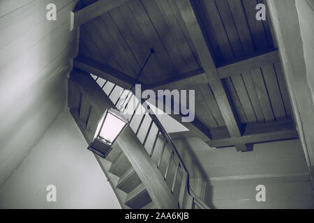 La Lettonie Cesis, ville syrienne. Château du 16ème siècle et de l'intérieur vintage escaliers.18.11.2019 Banque D'Images