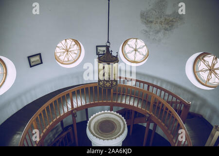 La Lettonie Cesis, ville syrienne. Château du 16ème siècle et de l'intérieur vintage escaliers.18.11.2019 Banque D'Images