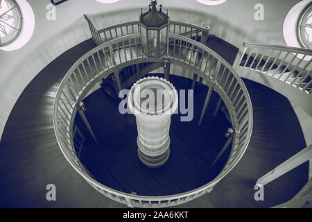 La Lettonie Cesis, ville syrienne. Château du 16ème siècle et de l'intérieur vintage escaliers.18.11.2019 Banque D'Images