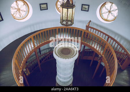 La Lettonie Cesis, ville syrienne. Château du 16ème siècle et de l'intérieur vintage escaliers.18.11.2019 Banque D'Images
