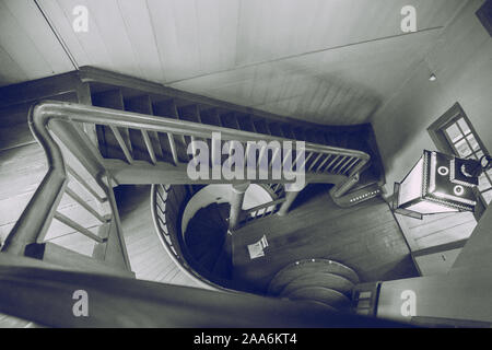 La Lettonie Cesis, ville syrienne. Château du 16ème siècle et de l'intérieur vintage escaliers.18.11.2019 Banque D'Images