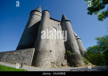 Le château de Vêves, à l'extérieur du village de celles, dans la province de Namur, Belgique, Europe Banque D'Images