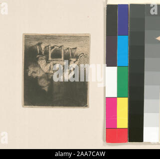 Titre et date de l'Oeuvre de Ch. Jacque catalogue de ses eaux-fortes et pointes sèches / dressé par J.J. Guiffrey. Holdings contrôlés à l'exemplaire de l'Oeuvre de Ch. Jacque catalogue de ses eaux-fortes et pointes sèches / dressé par J.J. Guiffrey. Fait partie d'eaux-fortes et pointes sèches par Charles Jacque dans Samuel Putnam Avery Collection. Citation/Référence : G218(II/II) ; buveurs. Banque D'Images