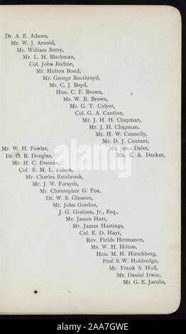 Préparé sur carton très lourd avec pièces jointes ; COMPREND COPIE DE INVITATION, AINSI QUE PORTRAIT DE M. HALSTEAD ; comprend les noms des loges maçonniques et des histoires individuelles, DE MÊME QUE LES NOMS DES MEMBRES INDIVIDUELS ; COMMÉMORATION DU 25ÈME ANNIVERSAIRE DE SON OUVERTURE EN FREEMASONARY [lieu] par M. Charles H. HALSTEAD [at] NEWBURGH, NEW YORK Banque D'Images