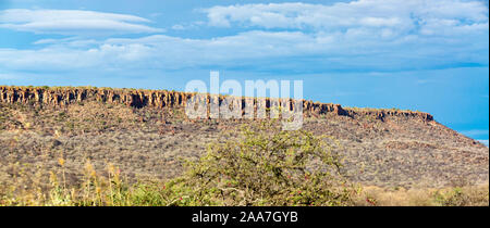 Panorama de la montagne de la table le Waterberg, Namibie Banque D'Images