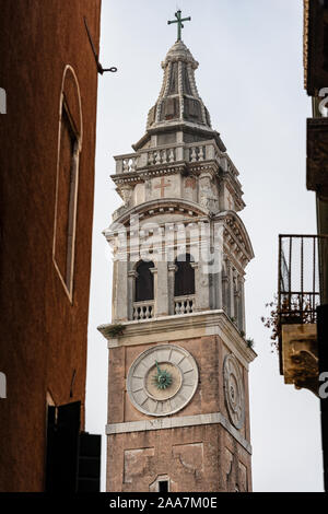 Venise, clocher de l'église de Santa Maria Formosa, 1492, UNESCO World Heritage site, Vénétie, Italie, Europe Banque D'Images