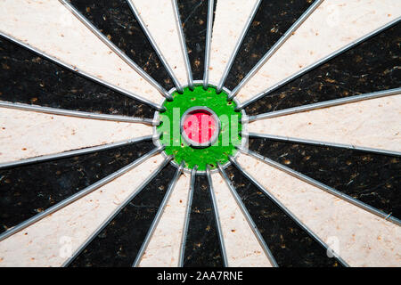 Bullseye!Carte DART en gros plan Banque D'Images