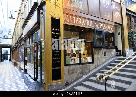 Librairie du passage - Paris - France Banque D'Images