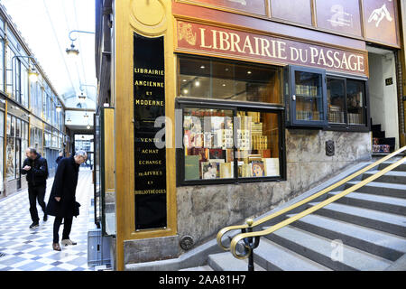 Librairie du passage - Paris - France Banque D'Images