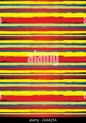 Rayures colorées modèle vectoriel. Impression transparente géométrique. Arrière-plan des lignes horizontales Illustration de Vecteur