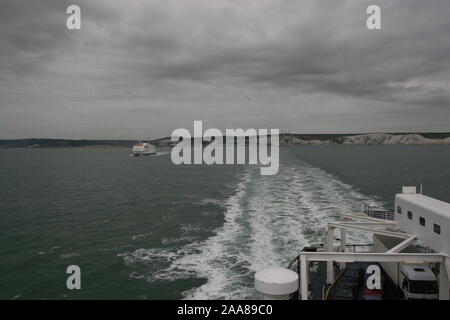 Ferry Douvres à Calais Banque D'Images