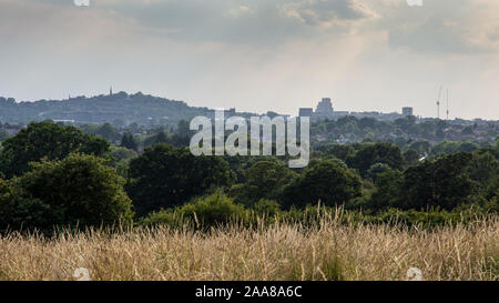 La ville de Harrow et Harrow-on-the-Hill sont posé sur Fryent Country Park au nord de Londres. Banque D'Images