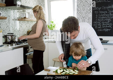 Kochen mit Genre Banque D'Images