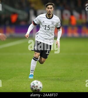 Frankfurt, Deutschland. 20 Nov, 2019. firo : 19.11.2019 Football, championnat d'Euro : Qualification de l'Équipe nationale de qualification Championnat d'Allemagne - Irlande du Nord 6 : 1 simple action, Suat Serdar | utilisée dans le monde entier : dpa Crédit/Alamy Live News Banque D'Images