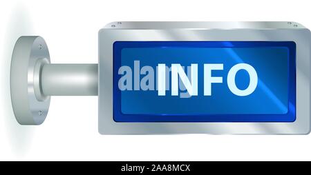 Panneau d'affichage d'informations Illustration de Vecteur