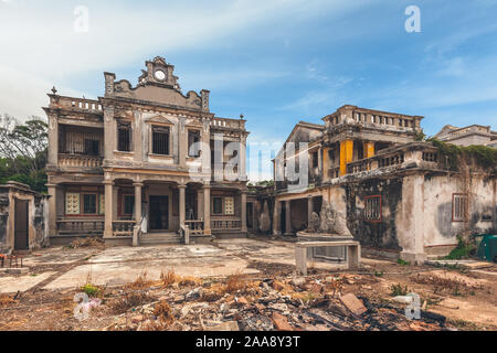 Ruine de western-style house à Kinmen, Taiwan Banque D'Images