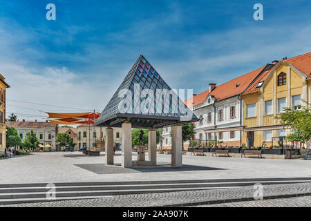 La même chambre (Kuthaz) a été construit en 2012 et est situé sur la place principale, Fo Ter, Keszthely, Zala County, Western Transdanubia, Hongrie, Europe Banque D'Images