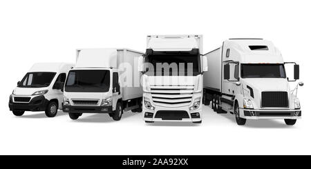 Flotte de transport du fret isolé Banque D'Images