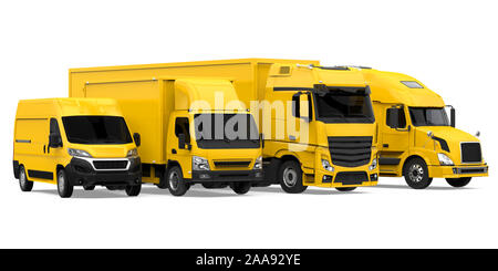 Flotte de transport du fret isolé Banque D'Images