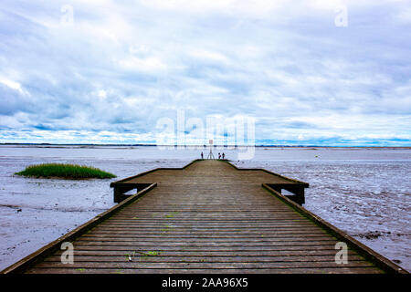 Lytham jetée à Lytham St Annes sur la côte de Fylde Lancashire UK Banque D'Images