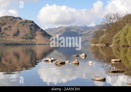 South eastern shore de Ullswater au printemps Banque D'Images