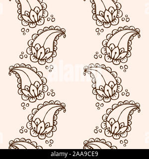 Mehendi ethniques mendi paisley motif de fond transparent Banque D'Images