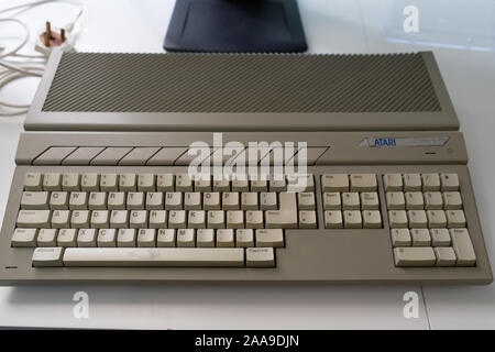 Un Atari 520st, un ordinateur personnel PC vintage de 1980 Banque D'Images