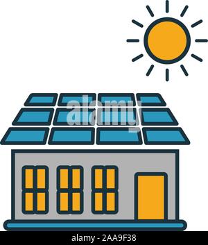Batterie solaire l'icône de toit. Élément simple de périphériques smart collection d'icônes. L'icône de batterie solaire créative Roof interface utilisateur, ux, apps, logiciels et des infographies Illustration de Vecteur